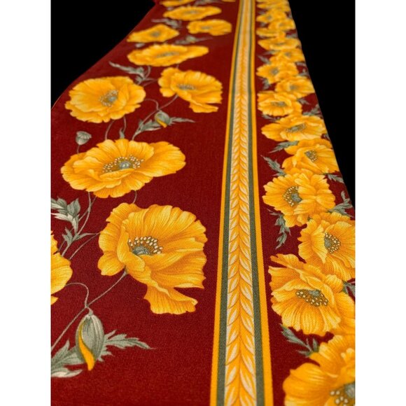 T&T Tissus Tosolli ITALY Woven Cotton French Country Floral Tablecloth 52x92 - Picture 3 of 12